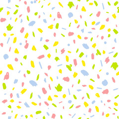 Multicolored abstract spots. Seamless pattern. Colored vector illustration