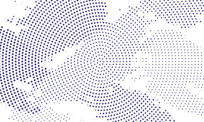 Halftone texture with blue dots. Minimalism, vector. Background for posters, websites, business cards, postcards, interior design.