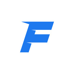 f logo design with geometry