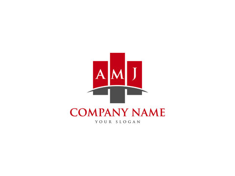 AMJ Logo Letter Design For Business
