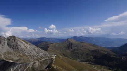 mountains in the snow
