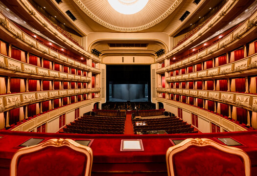 Vienna, Austria: imperial loge  of the State Opera House