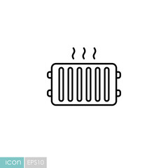 Radiator, heater vector flat icon