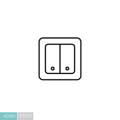 Electrical Switch two buttons icon