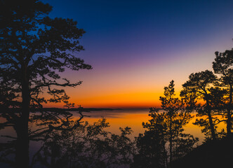 Fototapeta na wymiar Scenic view of sunset against sky