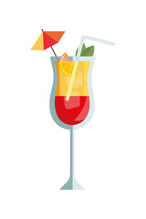 cocktail with umbrella