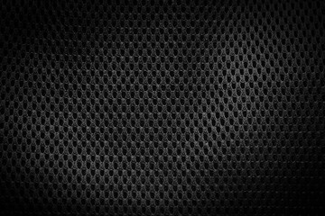 Black fabric texture background close up