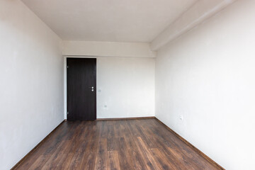 Empty bright living room. Beautiful apartment interior.