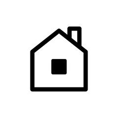 House vector icon. Home linear pictogram.