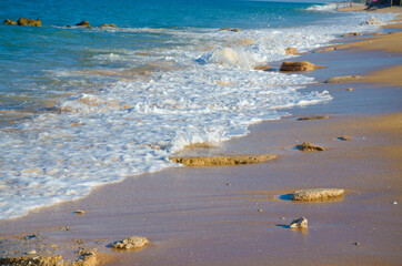 USA, Florida. Surf on beach.