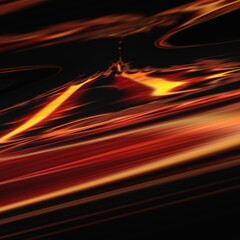 red-hot lava flow shape and designs based on a Mandelbrot fractal pattern on a black background