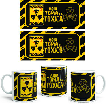 TOXICO Y TOXICA PLANTILLAS PARA SUBLIMAR TAZAS