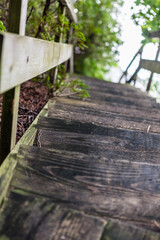 Fototapeta premium Stair leading over the cliff.