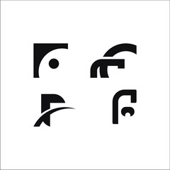 abstract icon design logo vector template