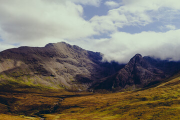 Clouds over the mountains, Scottish highlands