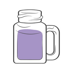 purple smoothie jar