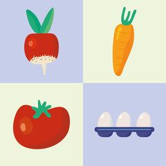 healthy food icons