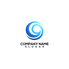Fototapeta premium sea logo icon design vector template