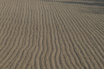 a ploughed field in northern italy