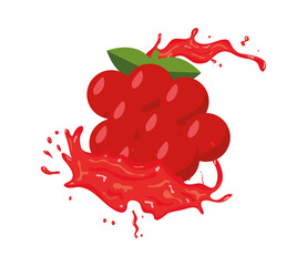 berries fruit splash