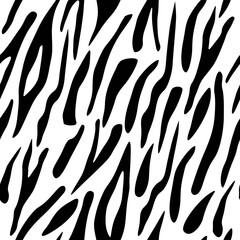 Vector illustration of seamless zebra pattern black and white
