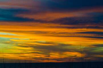 Fototapeta premium USA, Florida, Crescent Beach, Siesta Key, Sarasota, Seascape, Sunset