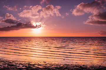 North sea landscape of the coast of Germany