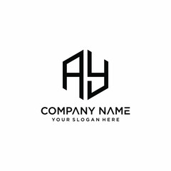 ay letter logo ]design template