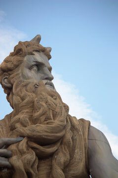 Mois&eacute;s, the ninot of the upper part of the fallero monument of the Valencia City Council 2014 (Spain)