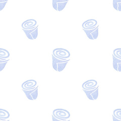 light spring seamless pattern with blue roses