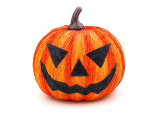Halloween decoration pumpkin isolated on white background