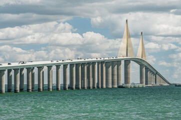 Florida, St. Petersburg, Sunshine Skyway Bridge