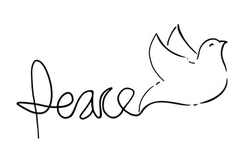 Nice peace message symbol