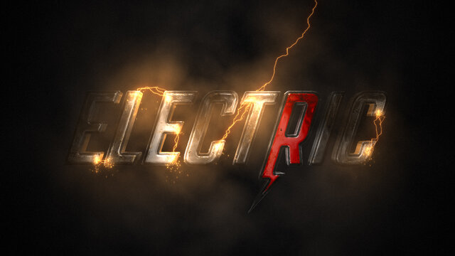 Cinematic Metal and Electricity Logo