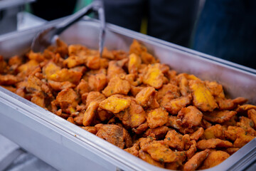 Authentic Indian food and snacks close up