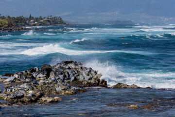 Maui, Hawaii. Coastline from Ho'okipa