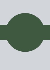 Illustration of green circle with band on grey background