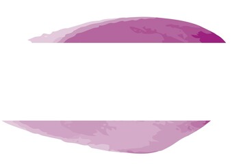 Two pink watercolour oval shapes on white background
