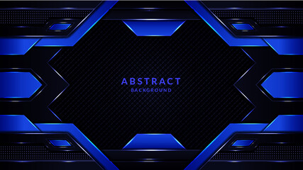 Abstract modern background blue vibrant gradient color Premium Vector Premium resource.