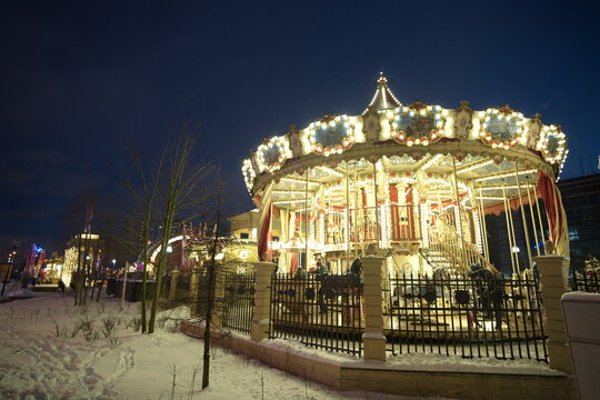 Carousel At Night