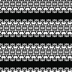 Geometric vector pattern with triangular elements. Seamless abstract ornament for wallpapers and backgrounds. Black and white patterns..