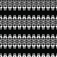 Geometric vector pattern with triangular elements. Seamless abstract ornament for wallpapers and backgrounds. Black and white patterns..