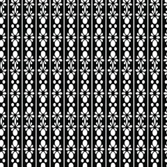 Geometric vector pattern with triangular elements. Seamless abstract ornament for wallpapers and backgrounds. Black and white patterns..