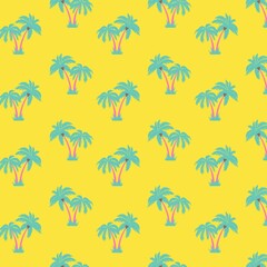palm tree patterned background