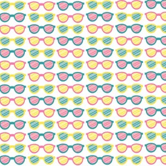 patterned background drawing sunglasses