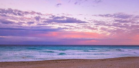 Sunset in pastel palette 