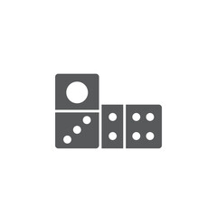 domino dice line icon linear style sign for mobile concept and web designdominoes game outline