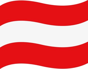 Vector emoticon illustration of Austrian flag