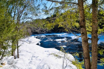 Darwin waterfalls in southern Quebec