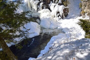 Darwin waterfalls in southern Quebec